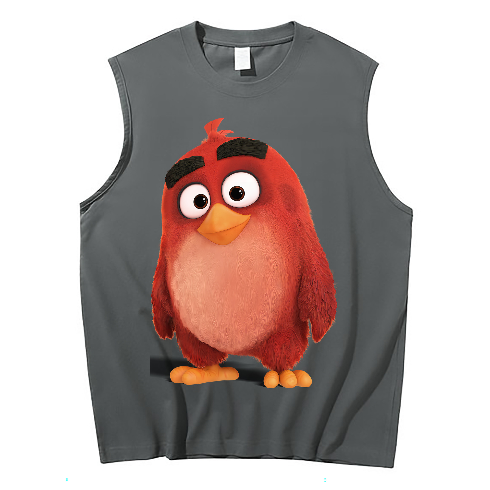 （画像用） Angry Birds アングリーバード コットン100％タンクトップ（フロントプリント）